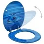 Asiento WC y tapa MDF azul diseño gotas de agua de vidaXL, Asientos de inodoros y bidés - Ref: Foro24-146906, Precio: 49,91 €...