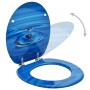 Asiento WC y tapa MDF azul diseño gotas de agua de vidaXL, Asientos de inodoros y bidés - Ref: Foro24-146906, Precio: 51,15 €...