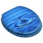 Asiento WC y tapa MDF azul diseño gotas de agua de vidaXL, Asientos de inodoros y bidés - Ref: Foro24-146906, Precio: 49,91 €...
