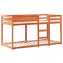 Cama con techo madera maciza pino marrón 90x200 cm de , Camas y somieres - Ref: Foro24-3282038, Precio: 221,58 €, Descuento: %