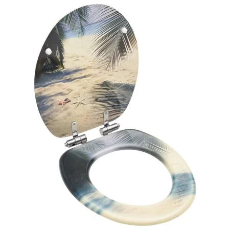 Beach design MDF soft close toilet seat by vidaXL, Toilet and bidet seats - Ref: Foro24-146918, Price: 56,39 €, Discount: %