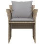 Sillón de jardín con reposapiés ratán sintético beige de , Conjuntos de jardín - Ref: Foro24-368619, Precio: 121,12 €, Descue...