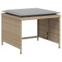 Sillón de jardín con reposapiés ratán sintético beige de , Conjuntos de jardín - Ref: Foro24-368619, Precio: 121,12 €, Descue...