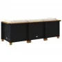 3-seater garden sofa with black synthetic rattan cushions by , Outdoor sofas - Ref: Foro24-365917, Price: 251,99 €, Discount: %