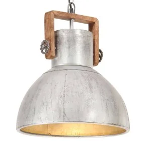 Industrial pendant lamp 25 W silver round 40 cm E27 by vidaXL, Lamps - Ref: Foro24-320529, Price: 87,80 €, Discount: %