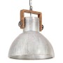 Lámpara colgante industrial 25 W plateada redonda 40 cm E27 de vidaXL, Lámparas - Ref: Foro24-320529, Precio: 93,06 €, Descue...