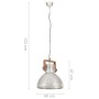 Lámpara colgante industrial 25 W plateada redonda 40 cm E27 de vidaXL, Lámparas - Ref: Foro24-320529, Precio: 93,06 €, Descue...