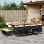 Set comedor de jardín con cojines 13 pzas ratán sintético negro de , Conjuntos de jardín - Ref: Foro24-3278114, Precio: 623,9...