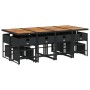 Set comedor de jardín con cojines 13 pzas ratán sintético negro de , Conjuntos de jardín - Ref: Foro24-3278114, Precio: 623,9...