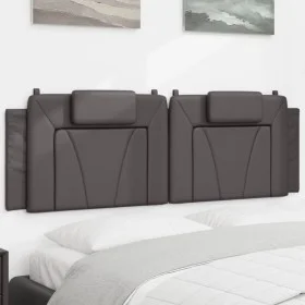 Cabecero de cama acolchado cuero sintético gris 160 cm de , Cabeceros y pies de cama - Ref: Foro24-374800, Precio: 60,75 €, D...