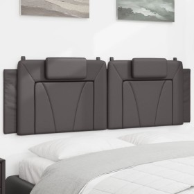 Cabecero de cama acolchado cuero sintético gris 160 cm de , Cabeceros y pies de cama - Ref: Foro24-374800, Precio: 65,38 €, D...