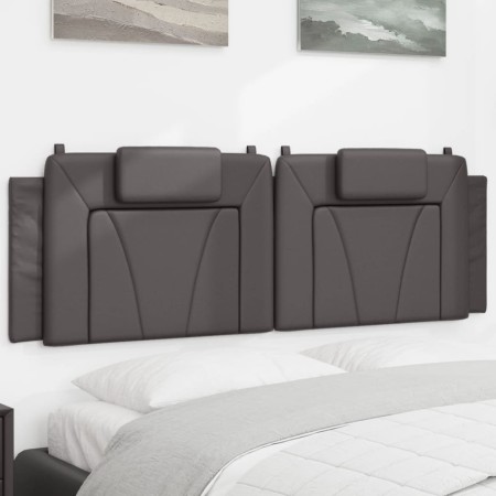 Cabecero de cama acolchado cuero sintético gris 160 cm de , Cabeceros y pies de cama - Ref: Foro24-374800, Precio: 65,38 €, D...