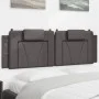 Gepolstertes Bettkopfteil aus grauem Kunstleder, 160 cm von , Kopf- und Fußteile - Ref: Foro24-374800, Preis: 60,75 €, Rabatt: %
