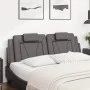 Gray synthetic leather padded bed headboard 160 cm by , Headboards and footboards - Ref: Foro24-374800, Price: 60,75 €, Disco...