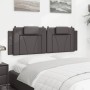Cabecero de cama acolchado cuero sintético gris 160 cm de , Cabeceros y pies de cama - Ref: Foro24-374800, Precio: 65,38 €, D...