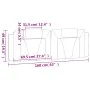 Gepolstertes Bettkopfteil aus grauem Kunstleder, 160 cm von , Kopf- und Fußteile - Ref: Foro24-374800, Preis: 60,75 €, Rabatt: %