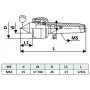 Contrapunto rotativo MT2 de vidaXL, Abrazaderas y tornillos - Ref: Foro24-146692, Precio: 35,80 €, Descuento: %