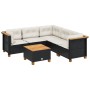 Set de sofás de jardín 6 piezas y cojines ratán sintético negro de , Conjuntos de jardín - Ref: Foro24-3261827, Precio: 404,1...