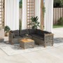 Set de muebles de jardín 6 pzas y cojines ratán sintético gris de , Conjuntos de jardín - Ref: Foro24-3261831, Precio: 497,25...