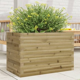 Jardinera de madera de pino impregnada 70x40x46 cm de , Maceteros y jardineras - Ref: Foro24-3282443, Precio: 119,26 €, Descu...
