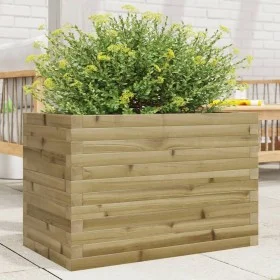Jardinera de madera de pino impregnada 70x40x46 cm de , Maceteros y jardineras - Ref: Foro24-3282443, Precio: 117,20 €, Descu...