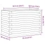Jardinera de madera de pino impregnada 70x40x46 cm de , Maceteros y jardineras - Ref: Foro24-3282443, Precio: 117,20 €, Descu...