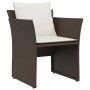 Sillón de jardín con reposapiés ratán sintético marrón de , Conjuntos de jardín - Ref: Foro24-368617, Precio: 121,12 €, Descu...