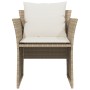 Sillón de jardín con reposapiés ratán sintético beige de , Conjuntos de jardín - Ref: Foro24-368620, Precio: 121,12 €, Descue...