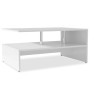 Mesa de centro de madera contrachapada 90x59x42cm blanca en Mesas de centro | Comprar online en Foru.es