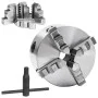 Mandril de torno autocentrante de 4 mordazas 125 mm acero de vidaXL, Abrazaderas y tornillos - Ref: Foro24-146710, Precio: 12...