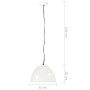 Lámpara colgante vintage 25 W blanca redonda 31 cm E27 de vidaXL, Lámparas - Ref: Foro24-320549, Precio: 28,57 €, Descuento: %