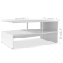 Mesa de centro de madera contrachapada 90x59x42cm blanca en Mesas de centro | Comprar online en Foru.es