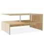 Mesa de centro de madera de ingeniería blanca 90x59x42 cm en Mesas de centro | Comprar online en Foru.es