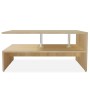 Mesa de centro de madera de ingeniería blanca 90x59x42 cm en Mesas de centro | Comprar online en Foru.es