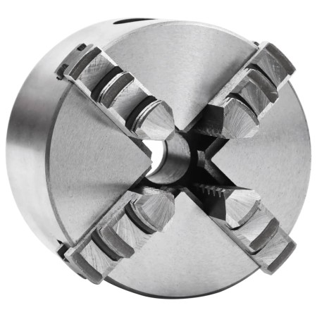 Mandril de torno autocentrante de 4 mordazas 80 mm acero de vidaXL, Abrazaderas y tornillos - Ref: Foro24-146708, Precio: 91,...