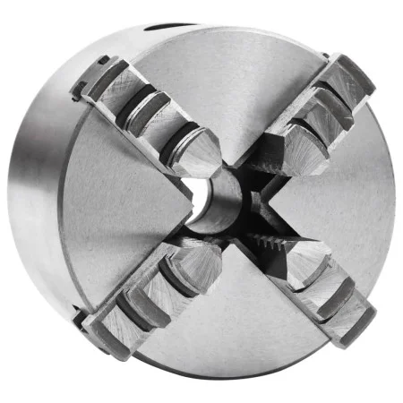 Mandril de torno autocentrante de 4 mordazas 80 mm acero de vidaXL, Abrazaderas y tornillos - Ref: Foro24-146708, Precio: 89,...