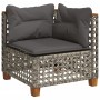 Set de sofás de jardín 7 pzas con cojines ratán sintético gris de , Conjuntos de jardín - Ref: Foro24-3261939, Precio: 585,23...