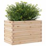 Jardinera madera maciza de pino 70x40x46 cm de , Maceteros y jardineras - Ref: Foro24-3282439, Precio: 110,51 €, Descuento: %
