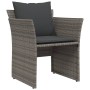 Sillón de jardín con reposapiés ratán sintético gris de , Conjuntos de jardín - Ref: Foro24-368618, Precio: 106,96 €, Descuen...