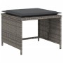 Sillón de jardín con reposapiés ratán sintético gris de , Conjuntos de jardín - Ref: Foro24-368618, Precio: 106,96 €, Descuen...
