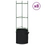 Tutores para tomates con bolsa 8 uds de acero y PP 116 cm de , Soportes para macetas - Ref: Foro24-3281492, Precio: 178,69 €,...