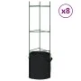 Tutores para tomates con bolsa 8 uds de acero y PP 116 cm de , Soportes para macetas - Ref: Foro24-3281492, Precio: 172,03 €,...
