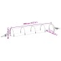 Túneles de malla 3 uds fibra de vidrio y PP 1,5x5 m de , Invernaderos - Ref: Foro24-3281499, Precio: 100,26 €, Descuento: %