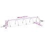 Túneles de malla 4 uds fibra de vidrio y PP 1,5x5 m de , Invernaderos - Ref: Foro24-3281503, Precio: 127,46 €, Descuento: %