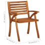 Sillas de comedor jardín con cojines 2 uds madera maciza acacia de , Sillas de jardín - Ref: Foro24-3060804, Precio: 268,64 €...