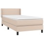 Cama box spring con colchón cuero sintético capuchino 90x190 cm de , Camas y somieres - Ref: Foro24-3130636, Precio: 302,49 €...