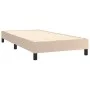 Box spring bed with cappuccino synthetic leather mattress 90x190 cm by , Beds and slatted bases - Ref: Foro24-3130636, Price:...