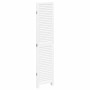 Biombo separador de 4 paneles madera maciza Paulownia blanco de , Divisores de ambientes - Ref: Foro24-358834, Precio: 127,49...