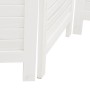 Biombo separador de 4 paneles madera maciza Paulownia blanco de , Divisores de ambientes - Ref: Foro24-358834, Precio: 127,49...