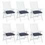 Cojines para silla 6 uds tela Oxford azul marino 40x40x7 cm de , Cojines para sillas y sofás - Ref: Foro24-378857, Precio: 47...